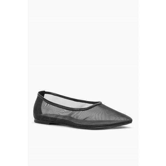 STAUD Shoes - STAUD Alba Black Mesh Flats